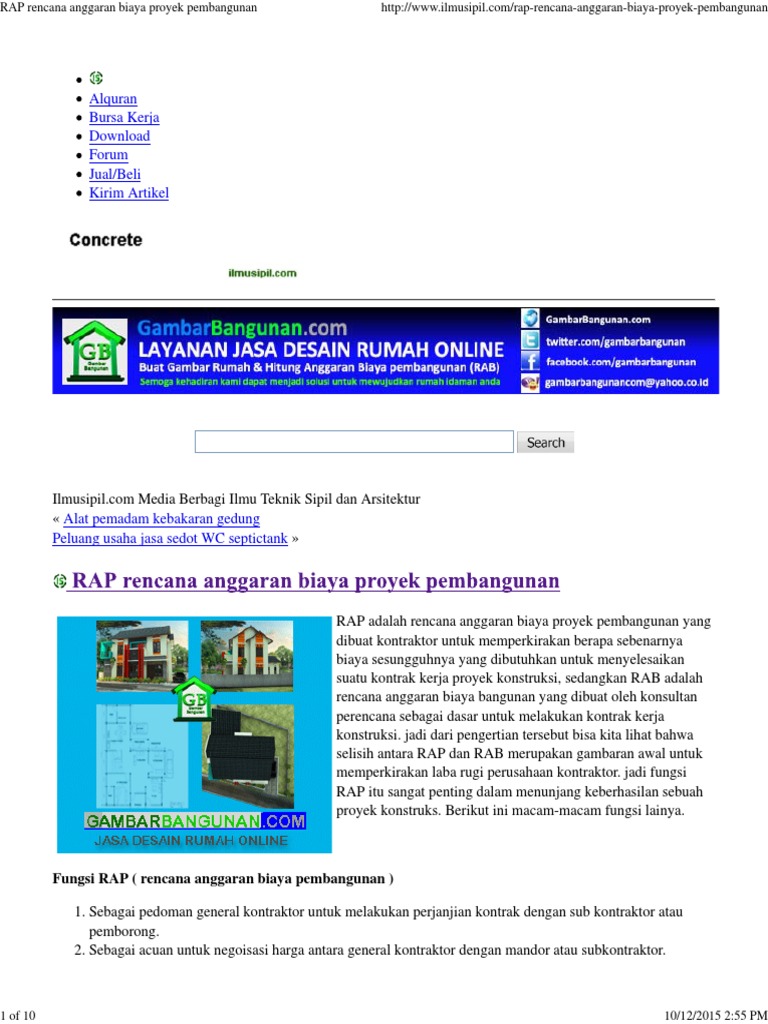 Free Download Software Rencana Anggaran Biaya 2016 New Sedan