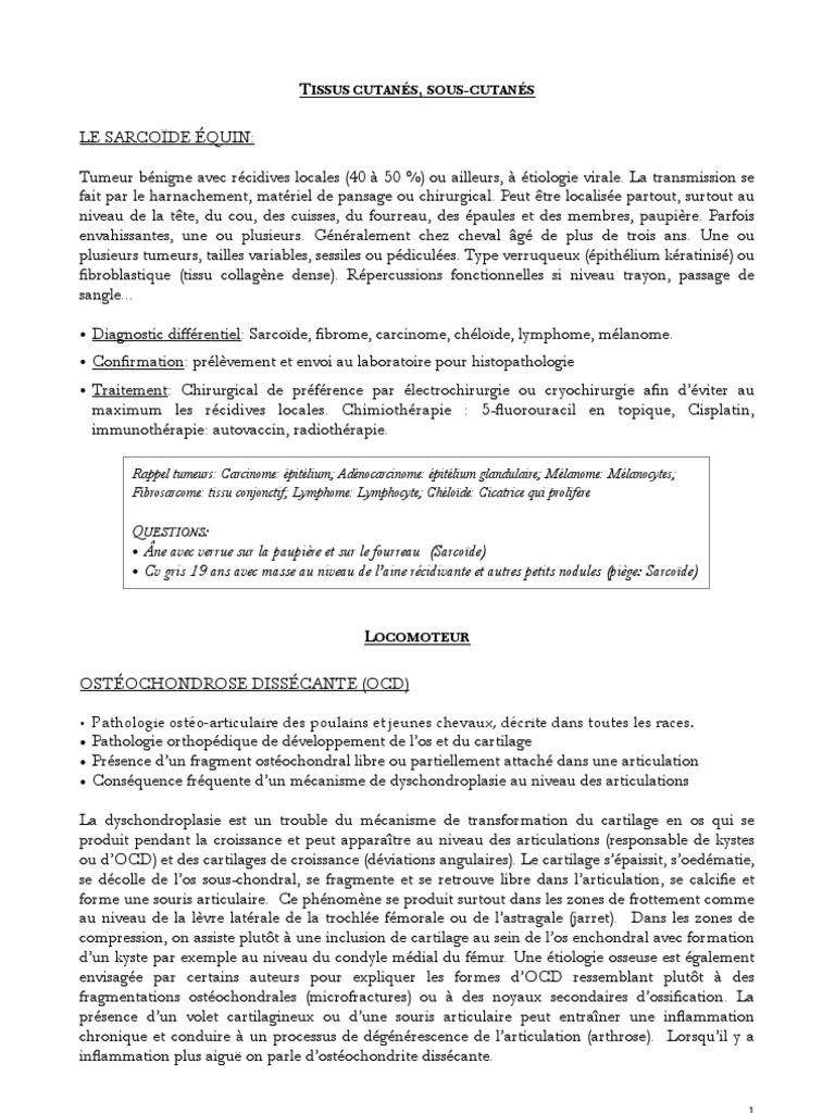 Melanome Fourreau Cheval