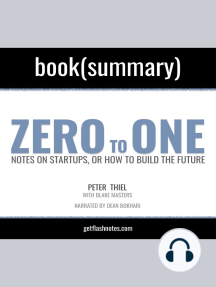  Zero to One: Notes on Startups, or How to Build the Future  (Audible Audio Edition): Peter Thiel, Blake Masters, Blake Masters, Random  House Audio: Books