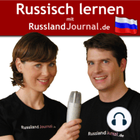 018 Einfache Wegbeschreibung auf Russisch. Vokabeln: weit, nicht weit, gerade aus, links, rechts, dann, fahren. Russische Verben gehen, abbiegen, zeigen im Imperativ.