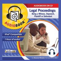Legal Proceedings: Being a Witness, Deponent, Plaintiff or Defendant