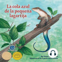 La cola azul de la pequeña lagartija