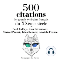 Ecoutez Le Livre Audio 500 Citations Des Grands Ecrivains Francais Du Xxeme Siecle De Marcel Proust Anatole France Et Jean Giraudoux