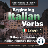 Automatic Fluency® Beginning Italian Verbs Level I