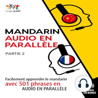 Mandarin audio en parallle 2: Facilement apprendre le mandarinavec 501 phrases en audio en parallle - Partie 2