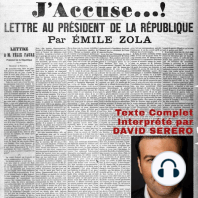 "J'ACCUSE" par Emile Zola: Texte intégral interprété par David Serero