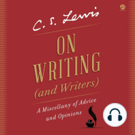 On Writing (and Writers): A Miscellany of Advice and Opinions