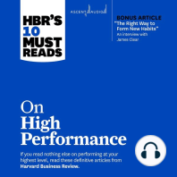 HBR's 10 Must Reads on High Performance (with bonus article "The Right Way to Form New Habits” An interview with James Clear)