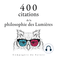 400 citations de la philosophie des Lumières