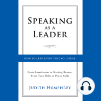 Speaking As a Leader