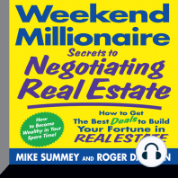 Weekend Millionaire Secrets to Negotiating Real Estate