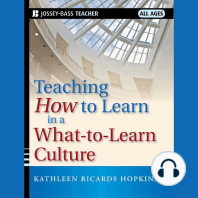 Teaching How to Learn in a What-to-Learn Culture