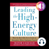 Leading the High Energy Culture