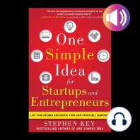 One Simple Idea for Startups and Entrepreneurs