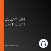 Essay on Criticism