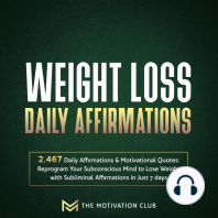 Weight Loss Daily Affirmations