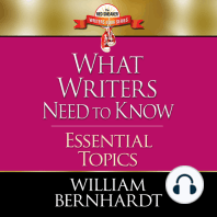 What Writers Need to Know
