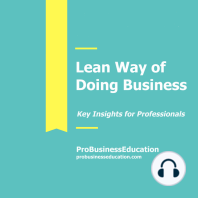 Lean Way Of Doing Business