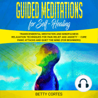 Guided Meditations for Self Healing Transcendental Meditation and Mindfulness Relaxation Techniques for Pain Relief and Anxiety – Cure Panic Attacks and Quiet the Mind (for Beginners)