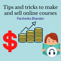 Tips and tricks to make and sell online courses
