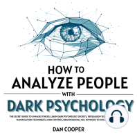 How to Analyze People With Dark Psychology