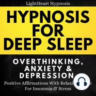 Hypnosis For Deep Sleep Overthinking Anxiety & Depression