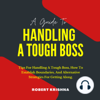 A Guide To Handling A Tough Boss