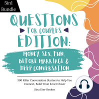 Questions for Couples Edition Money, Sex, Fun, Before Marriage & Deep Conversation | 300 Killer Conversation Starters to Help You Connect, Build Trust & Get Closer