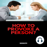 How to provoke a person?