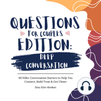 Questions for Couples Edition Deep Conversation | 60 Killer Conversation Starters to Help You Connect, Build Trust & Get Closer