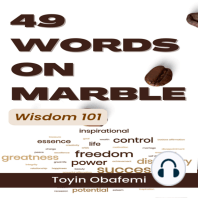 49 WORDS ON MARBLE. Wisdom 101