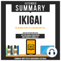 Extended Summary Of Ikigai - The Japanese Secret To A Long And Happy Life
