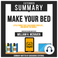 Extended Summary Of Make Your Bed - Little Things That Can Change Your Life… And Maybe The World