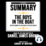 Extended Summary Of The Boys In The Boat - An Epic Journey To The Heart Of Hitler’s Berlin