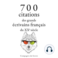 700 citations des grands écrivains français du XXe siècle