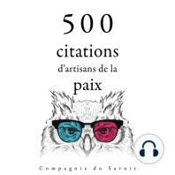 500 citations d'artisans de la paix