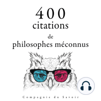 400 citations de philosophes méconnus