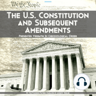 The U.S. Constitution and Subsequent Amendments