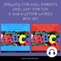 Spelling for Kids, Parents and Just for Fun 5 and 6 - Letter Words