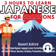 3 Hours to Learn Japanese for Vacations