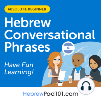 Conversational Phrases Hebrew Audiobook