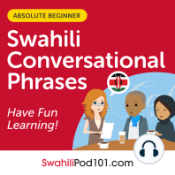 Conversational Phrases Swahili Audiobook
