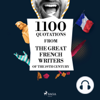 1100 Quotations from the Great French Writers of the 19th Century