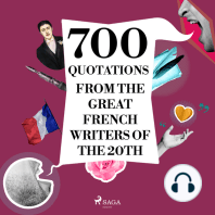 700 Quotations from the Great French Writers of the 20th Century