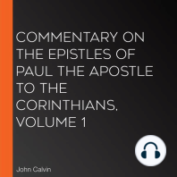 Commentary on the Epistles of Paul the Apostle to the Corinthians, Volume 1