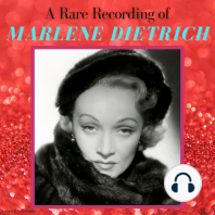 A Rare Recording of Marlene Dietrich
