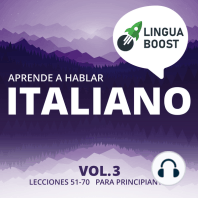 Aprende a hablar italiano Vol. 3
