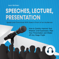 Speeches, Lecture, Presentation