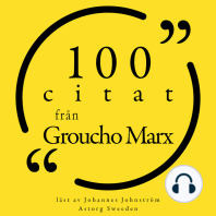 100 citat från Groucho Marx