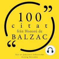 100 citat från Honoré de Balzac